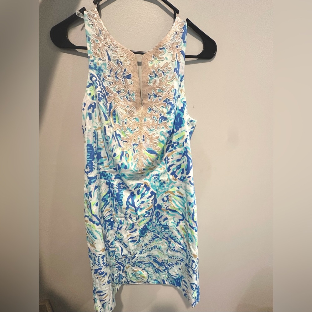 Beaded Lilly shift dress